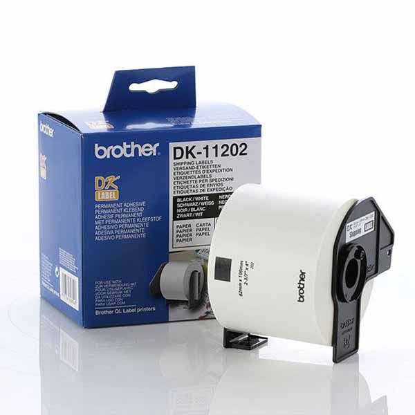 Brother DK-11202 Shipping Labels 62mm x 100mm Brother Store