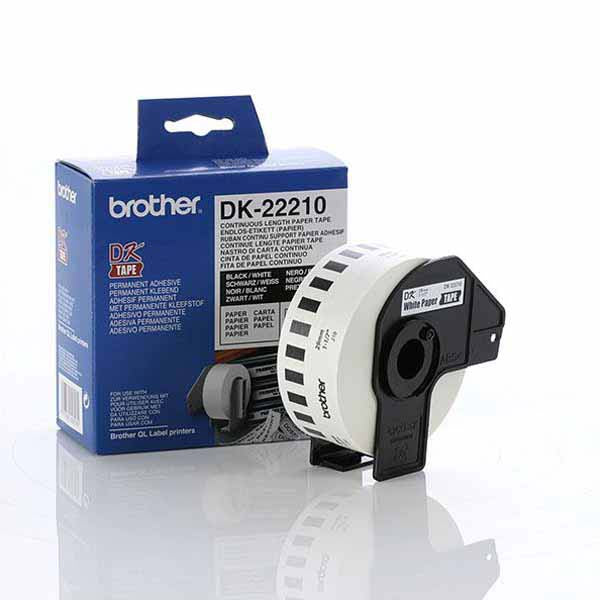 Brother DK-22210 29mm x 30.48m Continuous Paper Tapes Brother Store