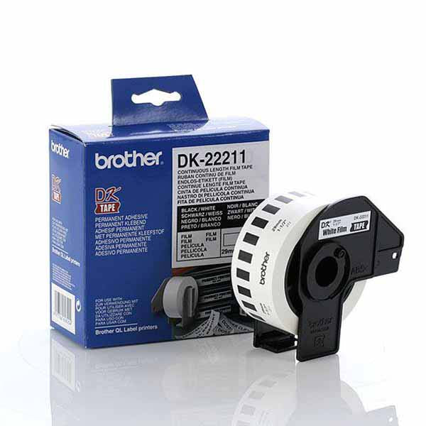 Brother DK-22211 29mm x 15.24m White Continuous Film Tape Brother Store