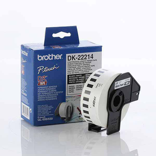 Brother DK-22214 12mm x 30.48m Continuous Paper Tapes Brother Store